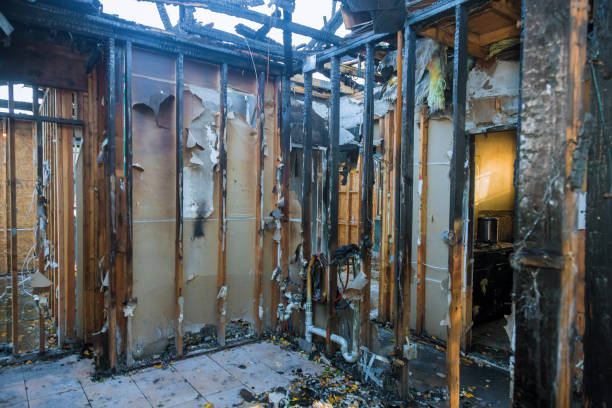 Professional Emergency Fire Cleanup technician working in New Boston, OH